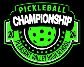 PICKLEBALL High School Championship T-Shirt Design