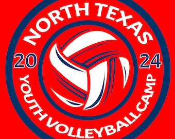 Youth Volleyball League T-Shirt Design - Editable SVG, AI, PDF