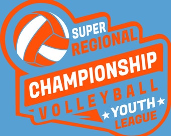 Super Regional Volleyball Tournament T-Shirt Design - Editable SVG, AI, PDF
