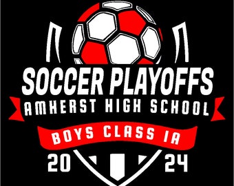 High School Soccer Playoffs T-Shirt Design - SVG, AI, PDF