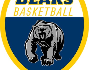 High School Basketball Tee: Roar on Game Day with Bears Basketball Design | SVG & AI Editable