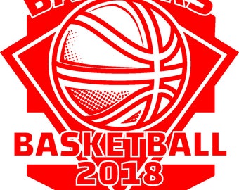 High School Basketball Tee Design | Editable SVG & AI