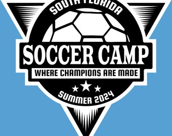 Soccer Camp T-Shirt Design - SVG, AI, PDF