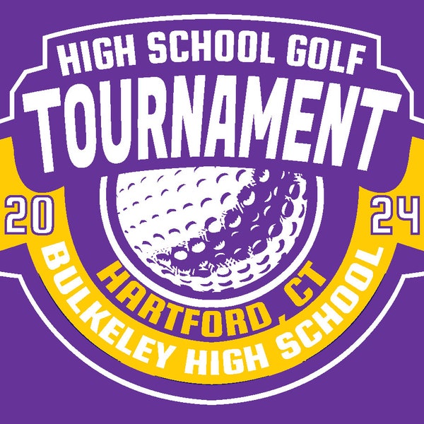 High School Golf Tournament T-Shirt Design - Editable SVG, AI, PDF - Golf Team Apparel