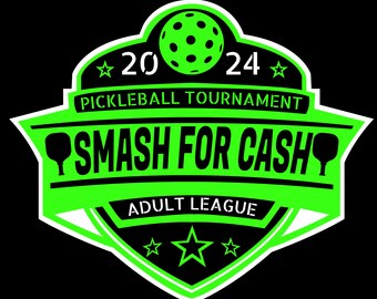 Smash for Cash PICKLEBALL TOURNAMENT T-Shirt Design