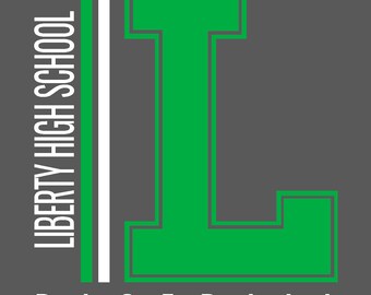 Liberty High School Baseball T-Shirt Design - Editable SVG, AI, PDF