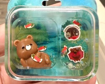Fat Bear Week Resin Shaker Keychain: Kawaii Bear Charm, PopSocket Grip (2026)