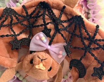 Bat Plushie Taxidermy/Wall Plaque Home Bedroom Bathroom Decor