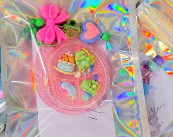 Toy Packaging Resin Shaker Keychain Kawaii Bag Charm