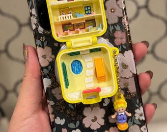 Toy Gashapon Bandi Polly Pocket Phone Grip Badge Reel (No Capsule)