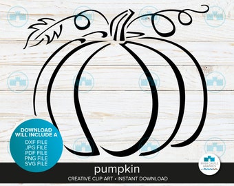 Pumpkin SVG, Fall Pumpkin Svg, Pumpkin Cricut, Pumpkin Clipart, Pumpkin DXF