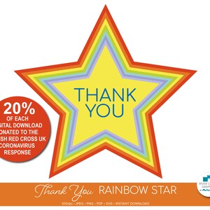 Download Nhs Rainbow Star Digital Download Rainbow Star Svg Nhs Star Etsy