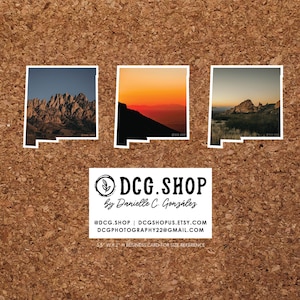 New Mexico Landscape Photograph Stickers - Las Cruces, NM - Organ Mountains - DCG.Shop