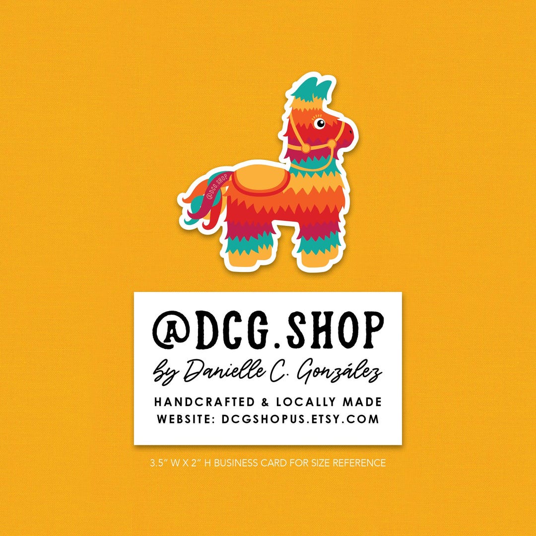 Burro Piñata Sticker - by @dcg.shop - Etsy
