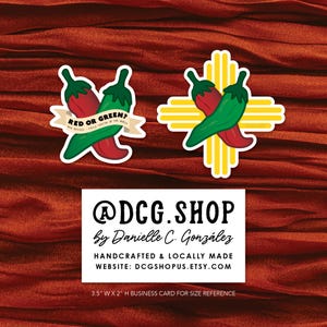 Red or Green New Mexico Chile Sticker - By @DCG.Shop