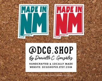 Made in New Mexico Sticker - Red or Turquoise  by @DCG.Shop