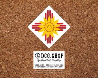 Sunflower Zia Vinyl Decal - Multi Colors - DCG.Shop