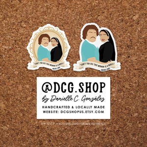 Nacho Libre and Encarnacio Sticker - Can&#39;t You See This Woman Is A Nun Quote - By @DCG.Shop