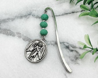 Angel Cross Bookmark | Crystal | Silver | Catholic Gift | Religious Gift | Baptism | First Communion | Confirmation | Wedding