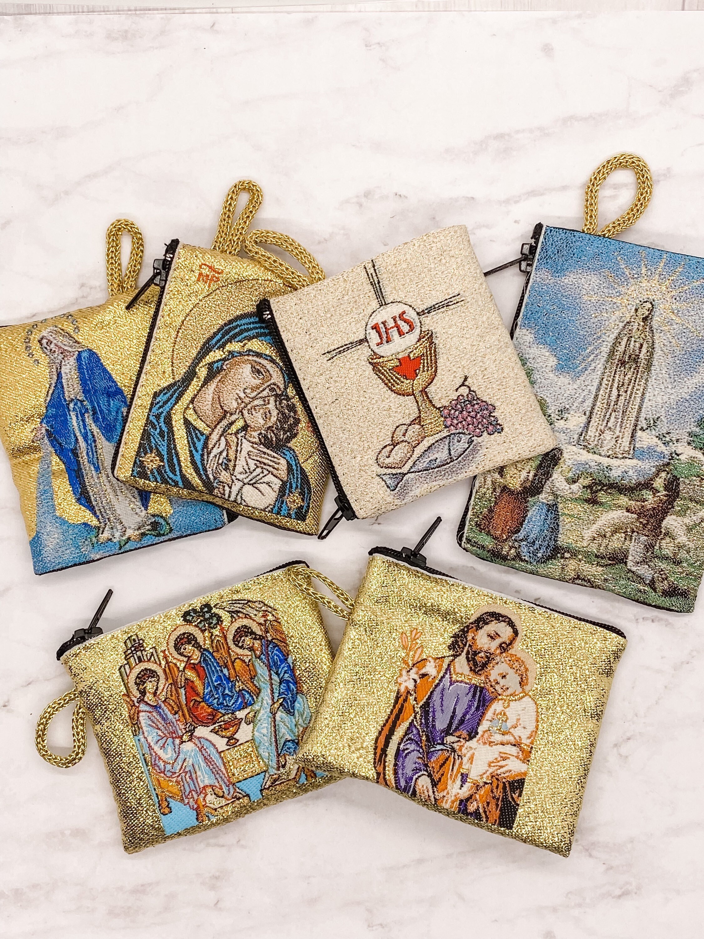 Rosary Pouches: Our Lady of Good Counsel Rosary Pouch