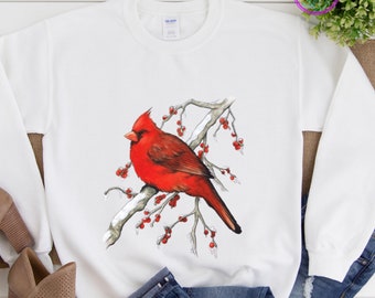 cardinal bird sweatshirt