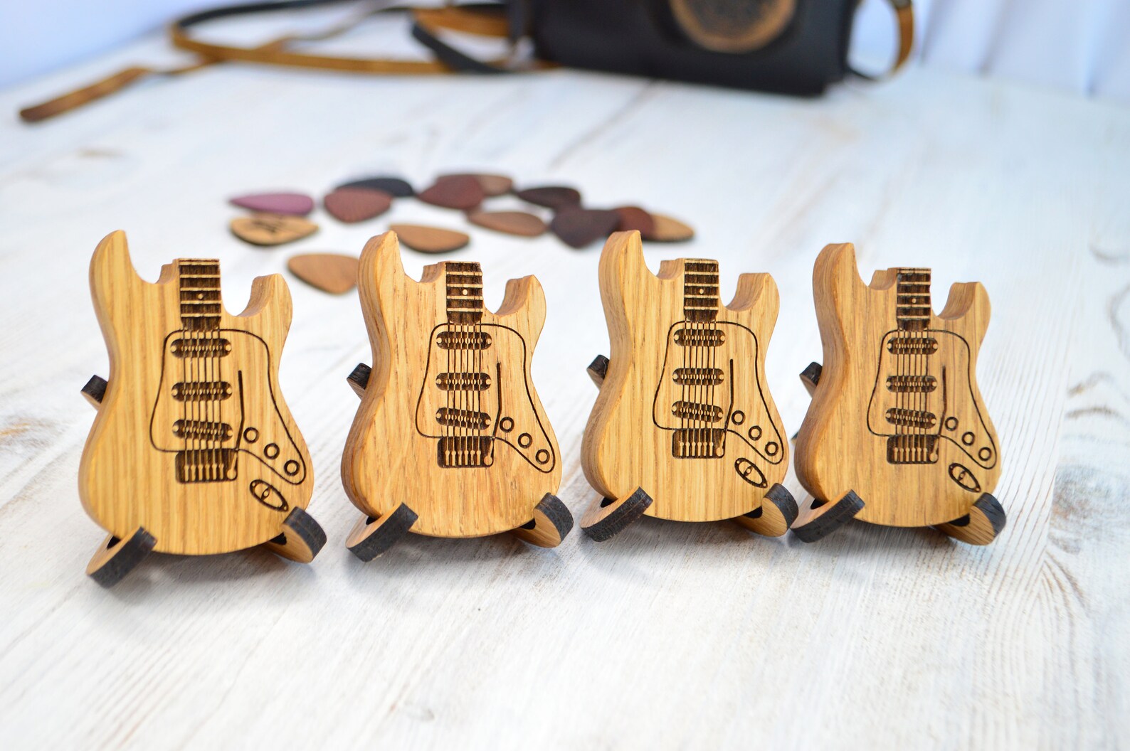 Electric guitar pick case personalized guitar pick box gift Etsy