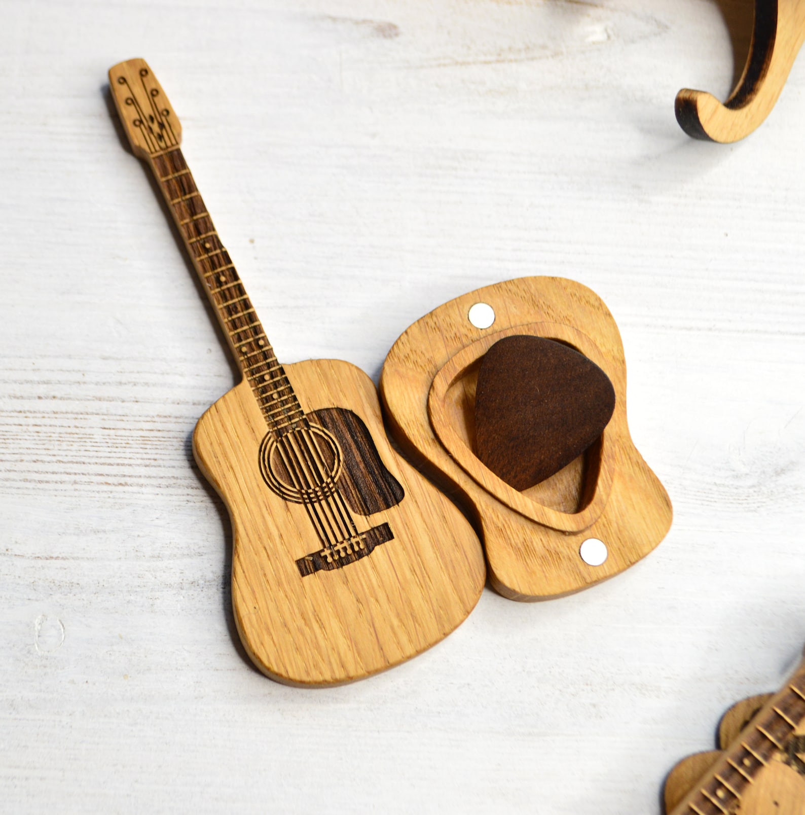 Custom Personalized Guitar Pick Case with Engraved Pick Etsy