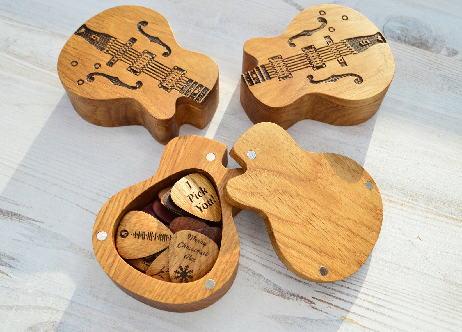 Pick boxes. Lazada small wooden guitar pick. small guitar pick case lazada.