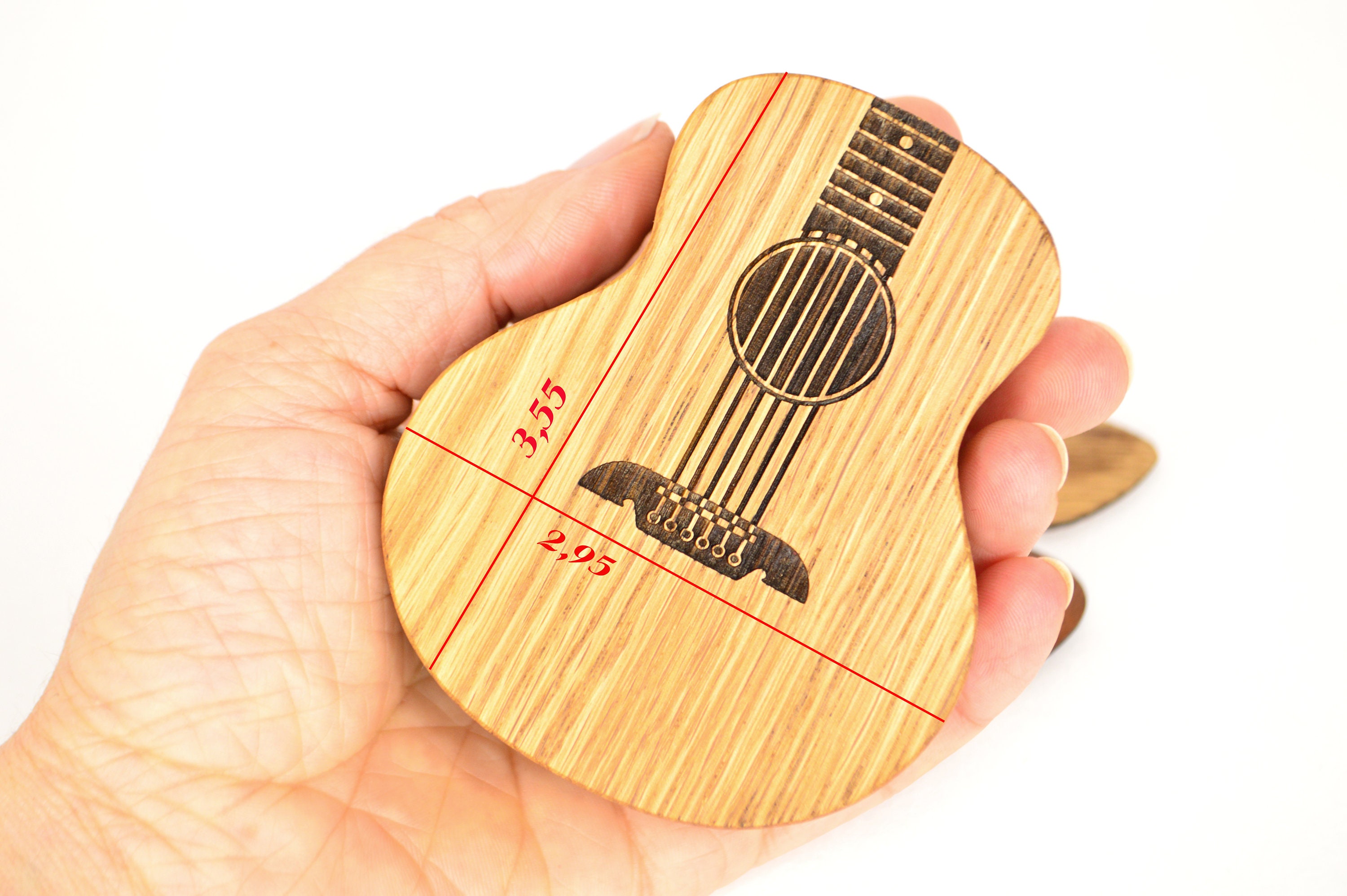 Custom Engraved Acoustic Guitar Pick Box Personalized Wood Etsy
