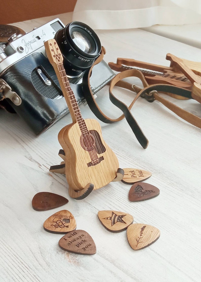 Custom Personalized Guitar Pick Case with Engraved Pick Etsy