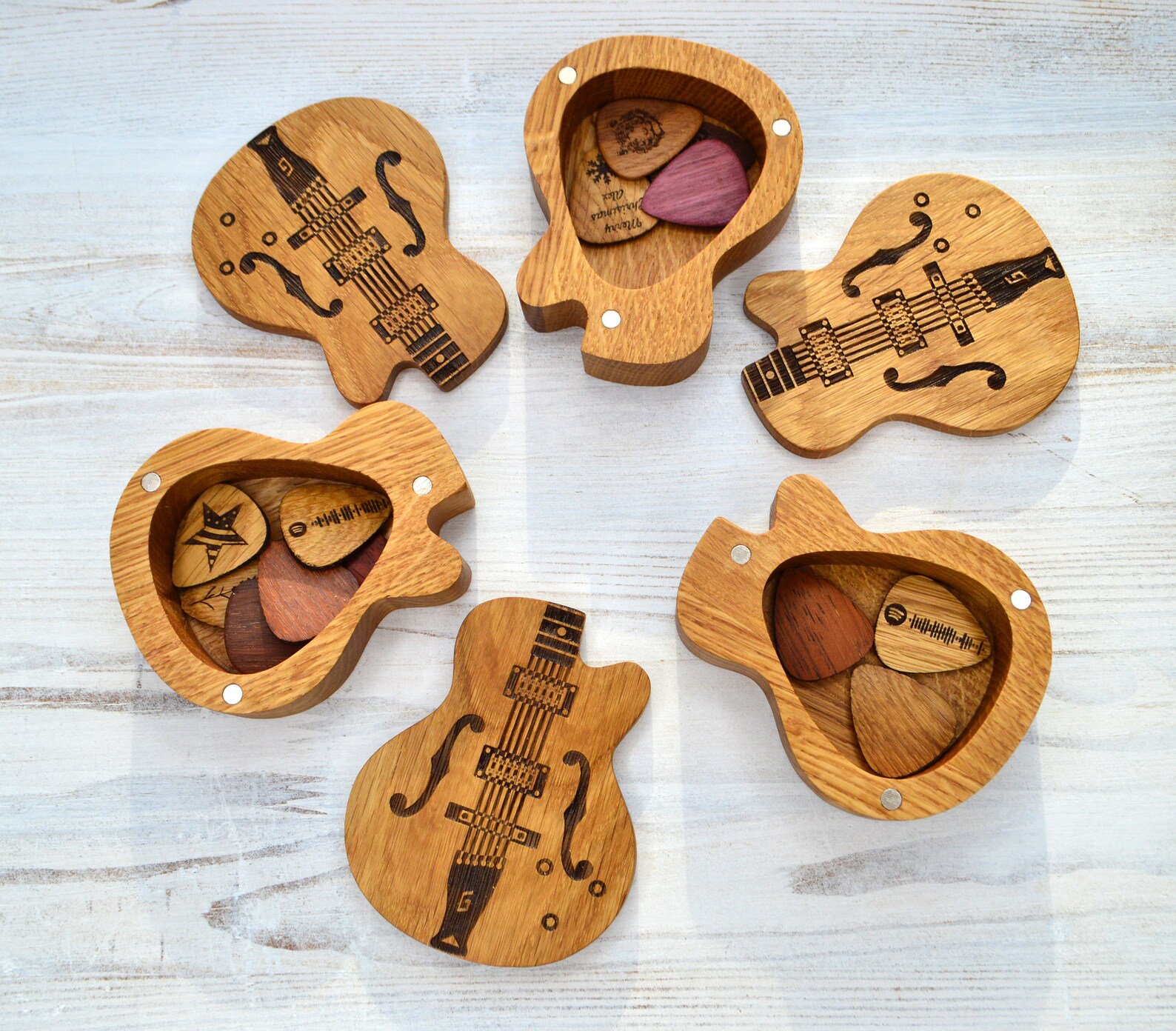Pick boxes. Small guitar pick case lazada.