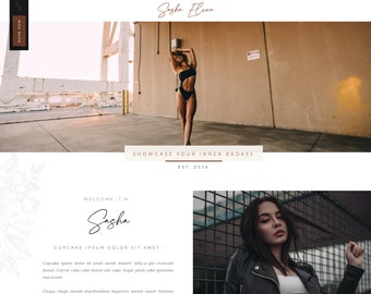 Plantilla de fotografía Showit Boudoir, Plantilla Boudoir, Sitio web de fotografía, Marketing de fotografía, Fotógrafo de bodas, Descarga instantánea