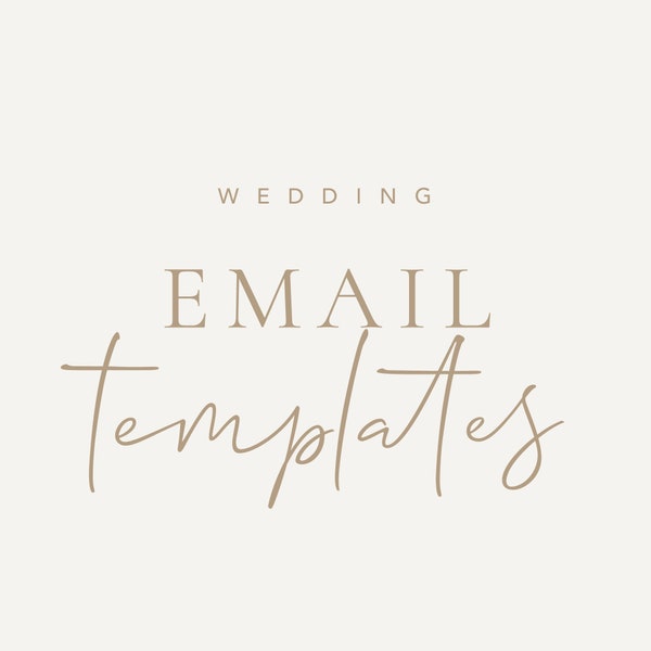 Wedding Photography Email Templates, Instant Download, Email Marketing, Mailchimp, Flodesk, Photography Marketing, Printable, Email Suite