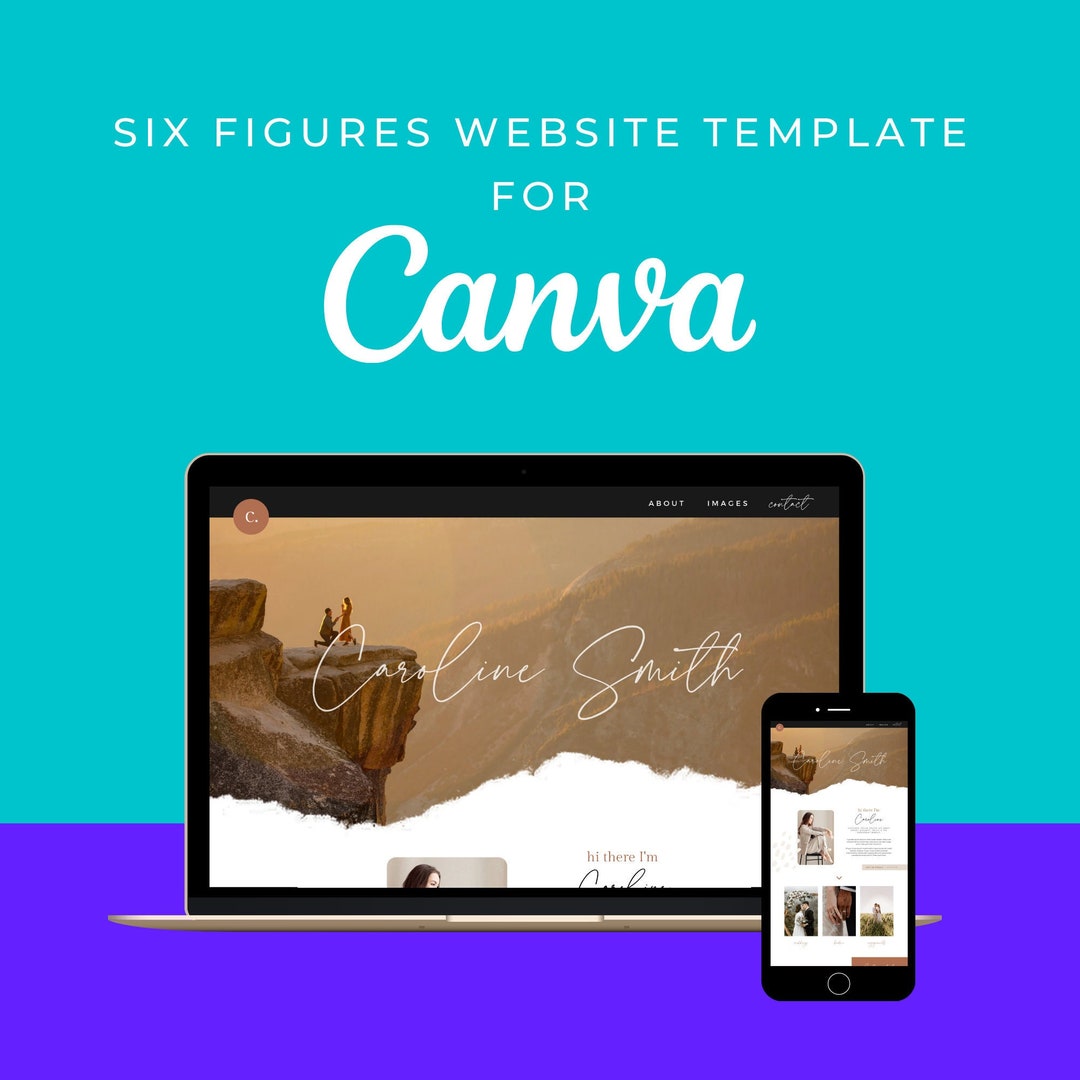 Canva Website Template for Photographers Canva Website - Etsy