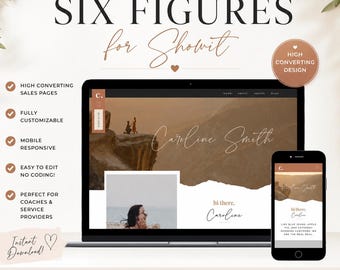 Showit Website Template for Photographers | Wedding, Boudoir & Engagement Website Theme | Portfolio Website | Instant Download