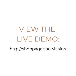 Puede incluir: Fondo blanco con texto marr&oacute;n. El texto dice "VIEW THE LIVE DEMO:" seguido de una direcci&oacute;n web.