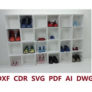 Set of 8 Racks DIY Shelf for Shoes and Clothes for Dolls Blythe ...