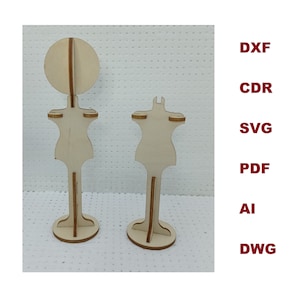 Pukifee mannequin Vector file Doll house Digital product Furniture for doll Accessories plywood Furniture