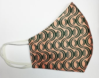 African print face mask/Handmade tools,face mask, mask,respiratory protection,fabric mask, 100% cotton, reversible mask