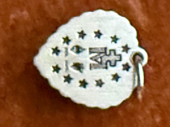 Guilloche Enamel Miraculous Medal Heart Charm Madonna View 5