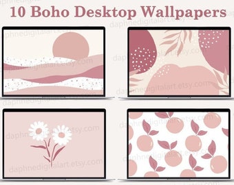 Boho Desktop Wallpaper , Laptop Wallpaper , Macbook Wallpaper , Warm Neutral Bohemian Background , Modern Wallpaper , Cheetah Background