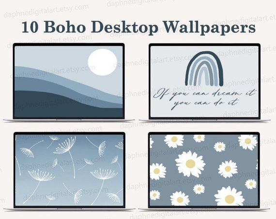 Boho Desktop Wallpaper Laptop Wallpaper Macbook Wallpaper - Etsy España