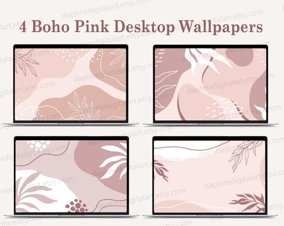 Abstract Desktop Wallpaper Boho Digital Background Aesthetic - Etsy