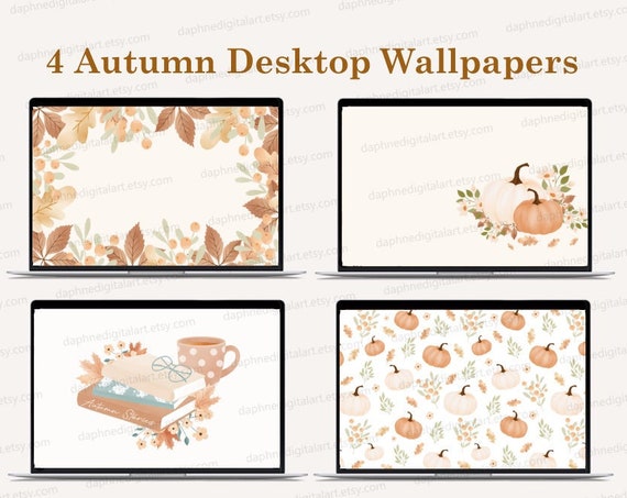 Page 2 - Free customizable autumn desktop wallpaper templates