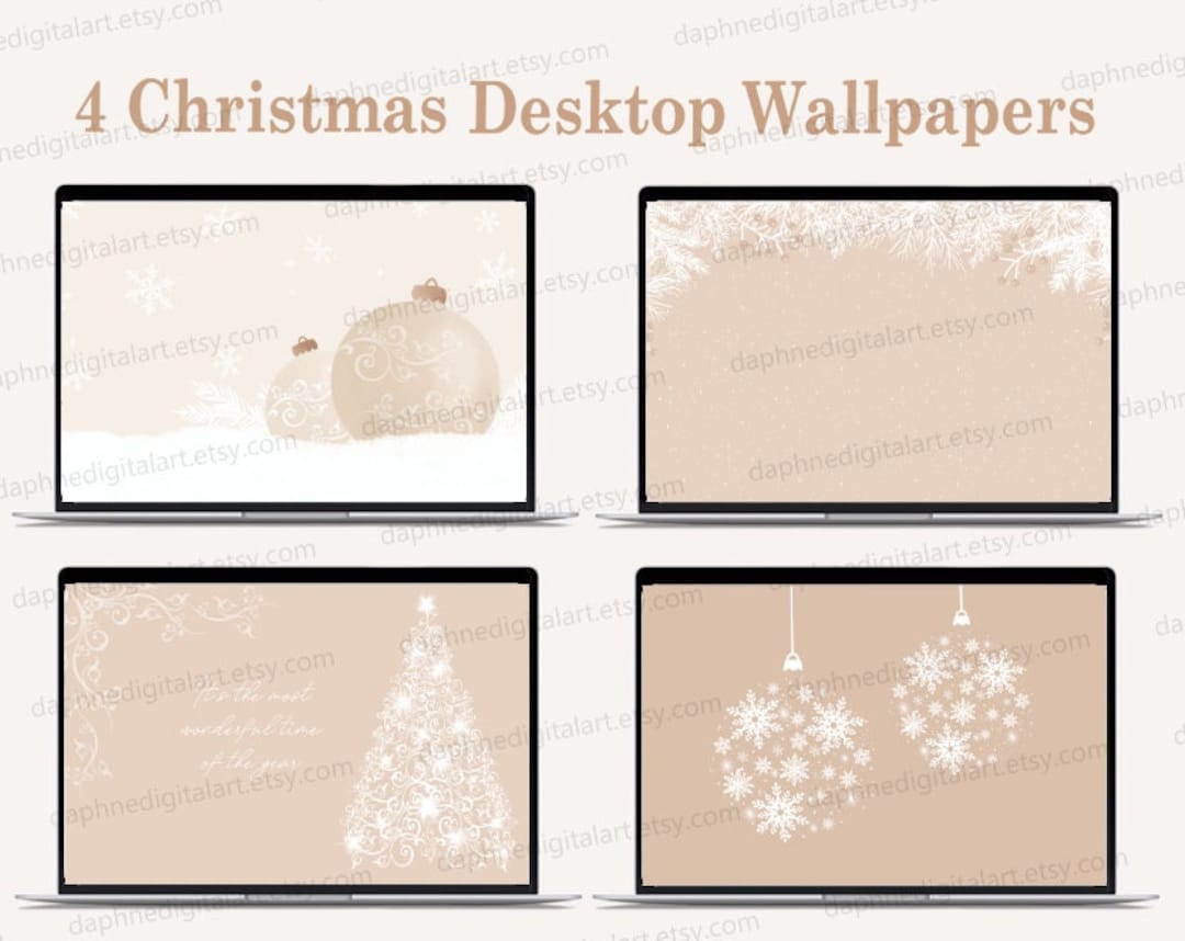 Buy Christmas Desktop Wallpaper Aesthetic Laptop Wallpaper Online in India  - Etsy