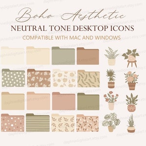 Desktop Icons Desktop Wallpaper Organizer Macbook Folder | Etsy