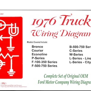1976 Ford Truck Wiring Diagrams (USB)