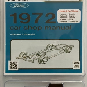 1972 Ford Car Shop Manual (Vol I-V) (USB)