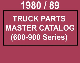 1980/89 Ford Truck Master Teile- und Zubehörkatalog (600-900) (USB)