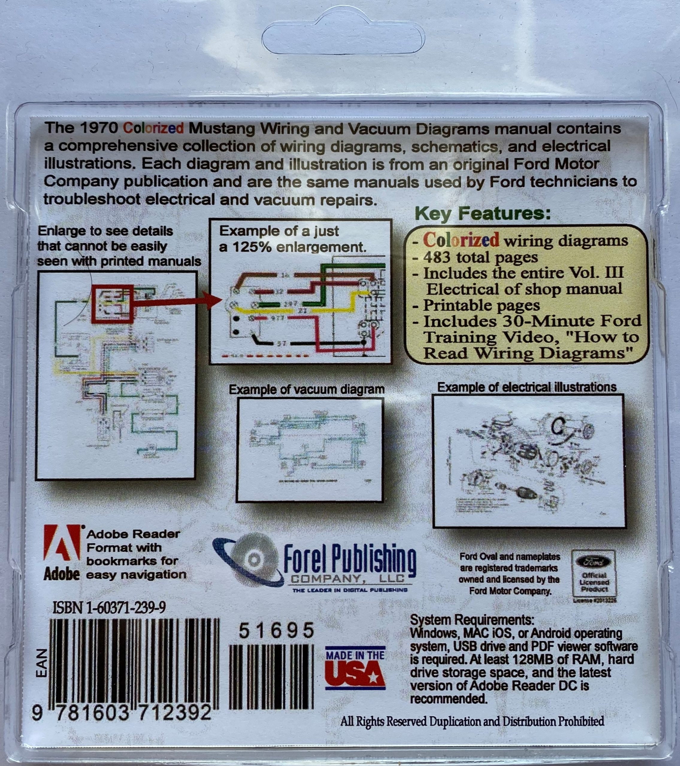 1970 Colorized Mustang Wiring Diagrams - Etsy